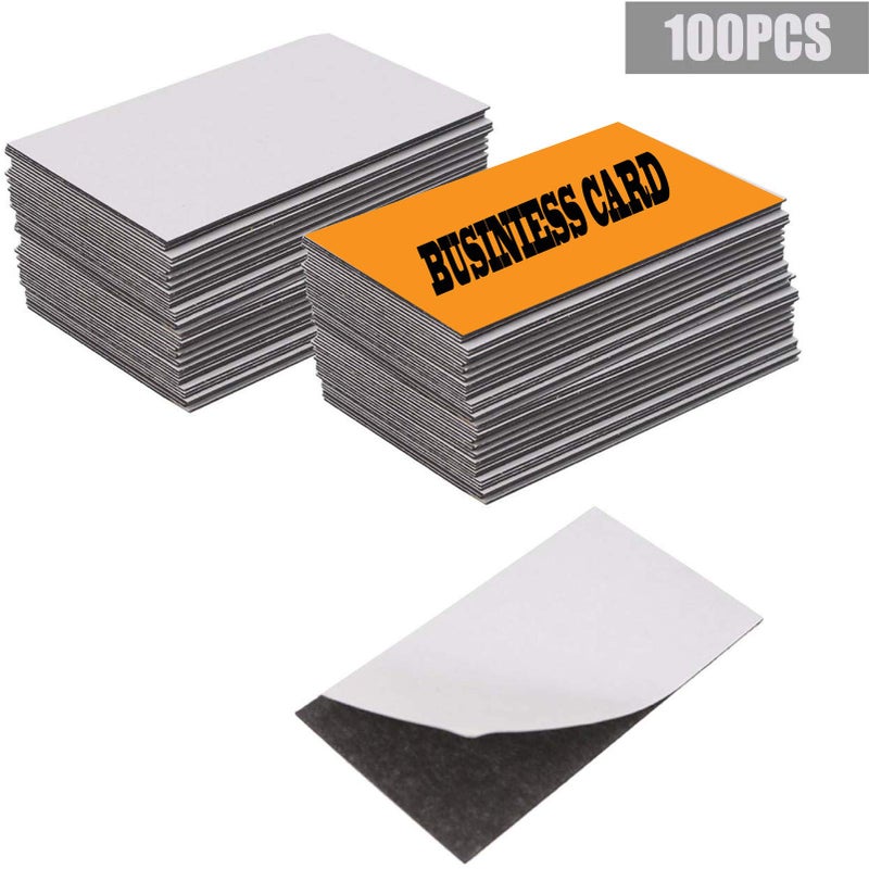Corneria Self Adhesive Business Card Magnets 20mil - Peel and Stick - Pack of 100, lexible Magnetic Sheets for Photos, Crafts and Die Storage, Easy Peel & Stick - Image 3